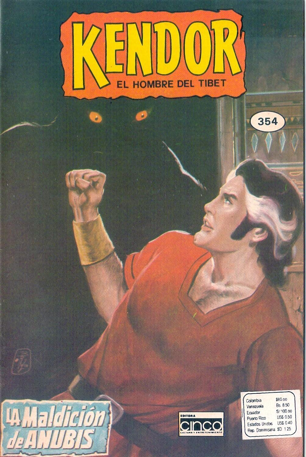 Mexico Comic Aventuras 2 Kendor El Hombre Del Tibet 351 Al 355 