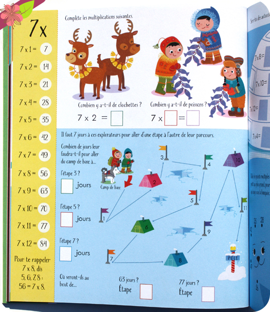 Cahier d’activité : Les multiplications - Usborne Cahier d’activité : Les multiplications - Usborne