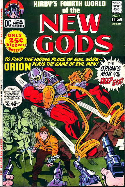 New Gods v1 #4 dc bronze age comic book cover art by Jack Kirby New Gods v1 #4 dc bronze age comic book cover art by Jack Kirby