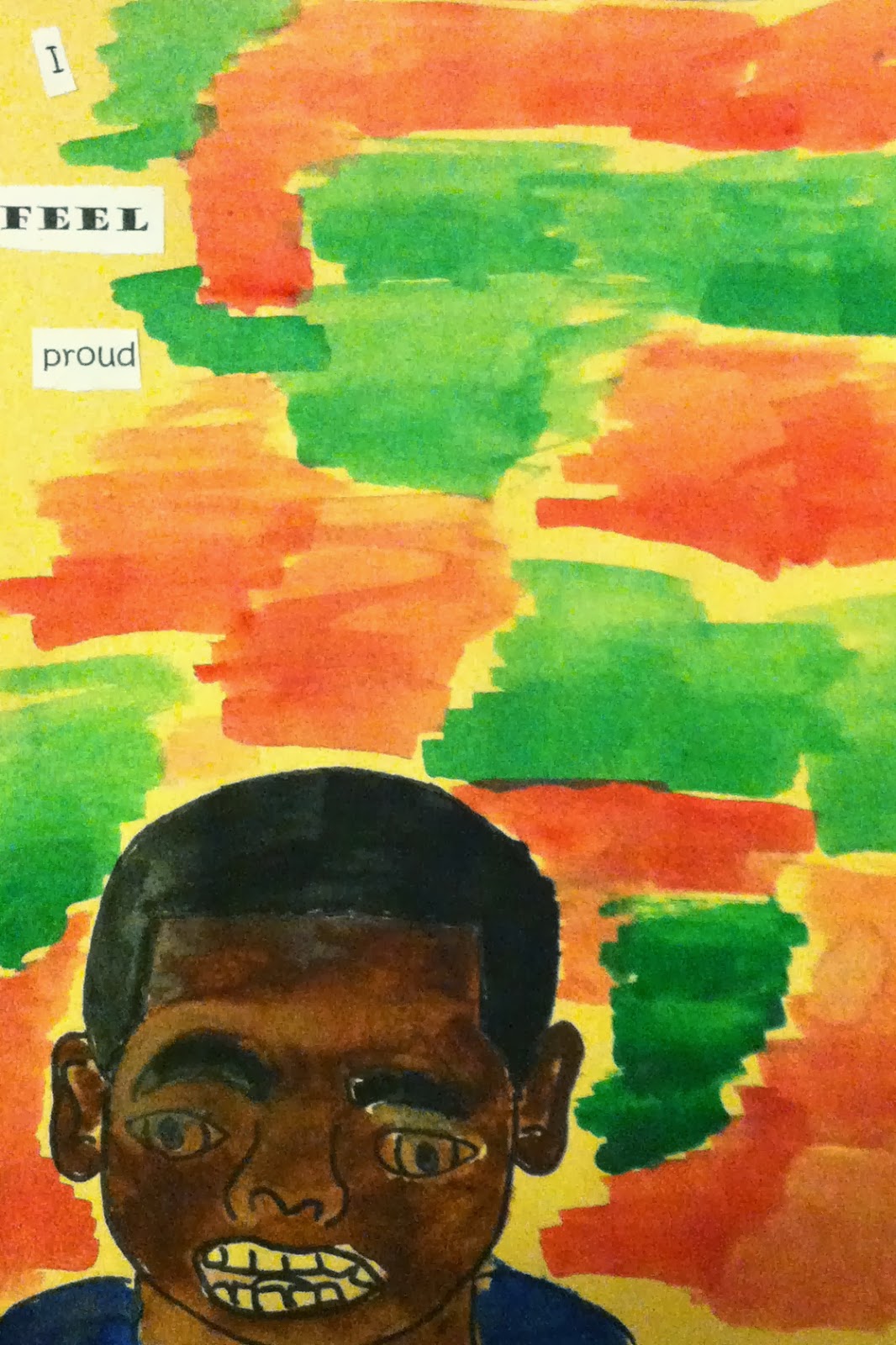 Electrick Canvas Word Collage Paintings