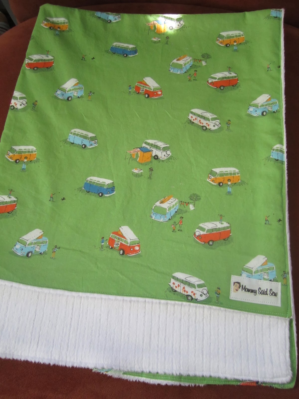 Mommy Said Sew Spoonflower Fabric For VW Van Lovers