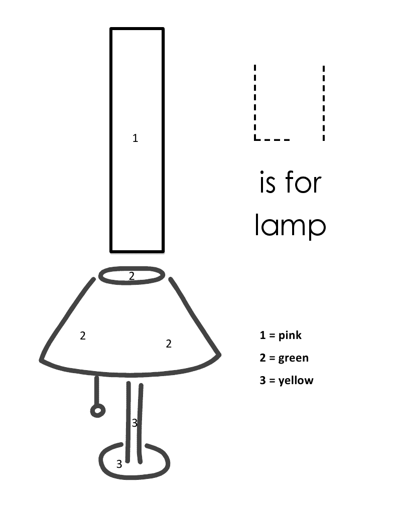 Kids Page Alphabet Letter L Lowercase Coloring Pages