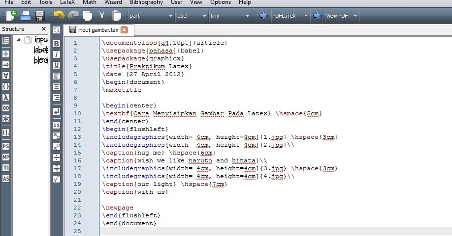 Cara Menyisipkan Gambar pada Latex | Alinea Alphabetica