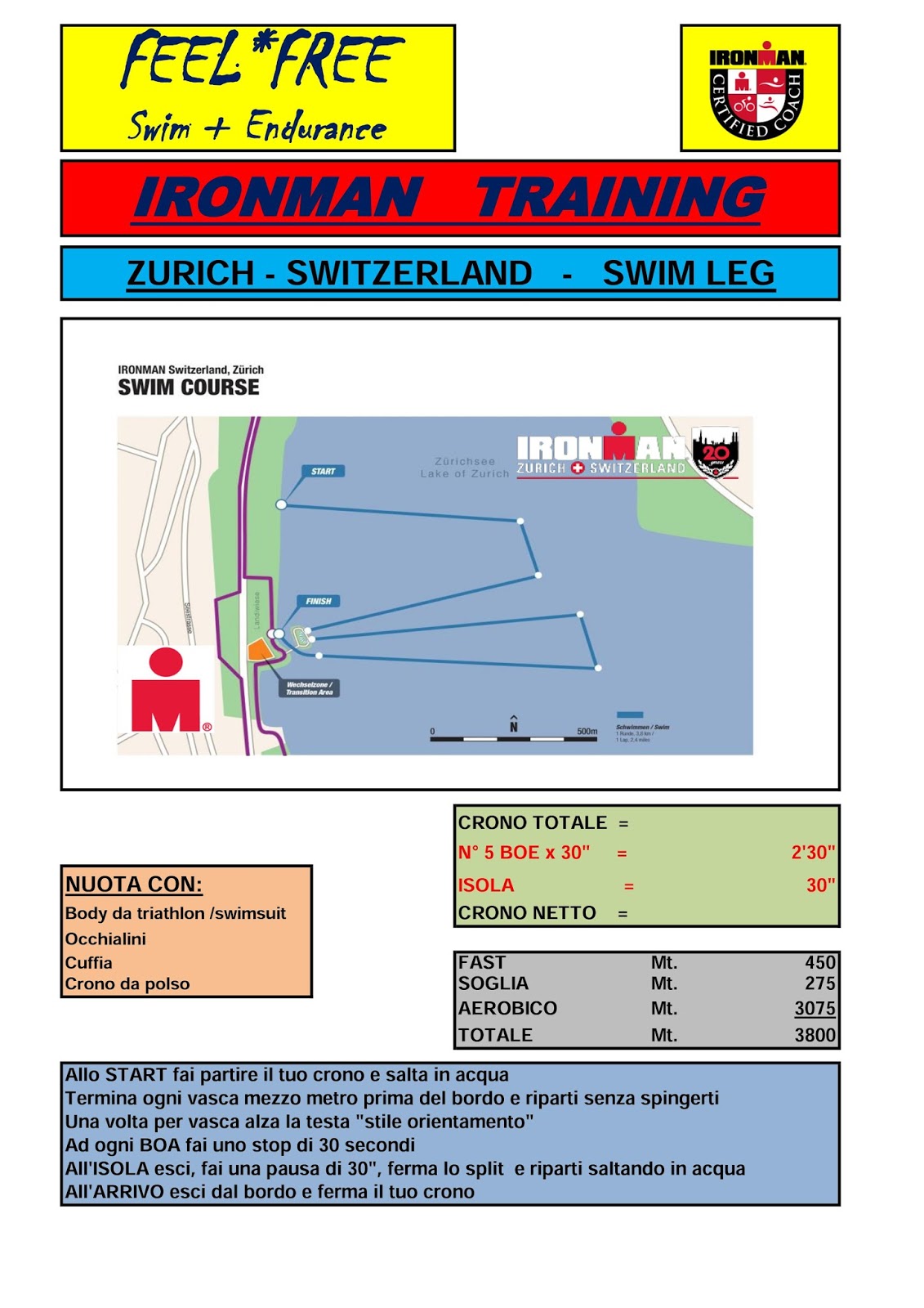 FEEL FREE swim + endurance IRONMAN SWIM TRAINING