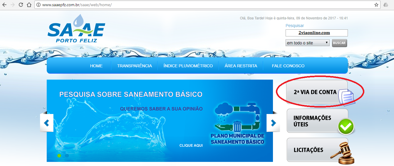 2Via SAAE Porto FelizSP 2Via SAAE Porto FelizSP