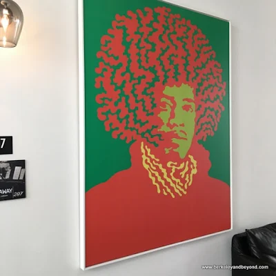 Jimi Hendrix portrait at The Lofts at SLO Brew in San Luis Obispo, California