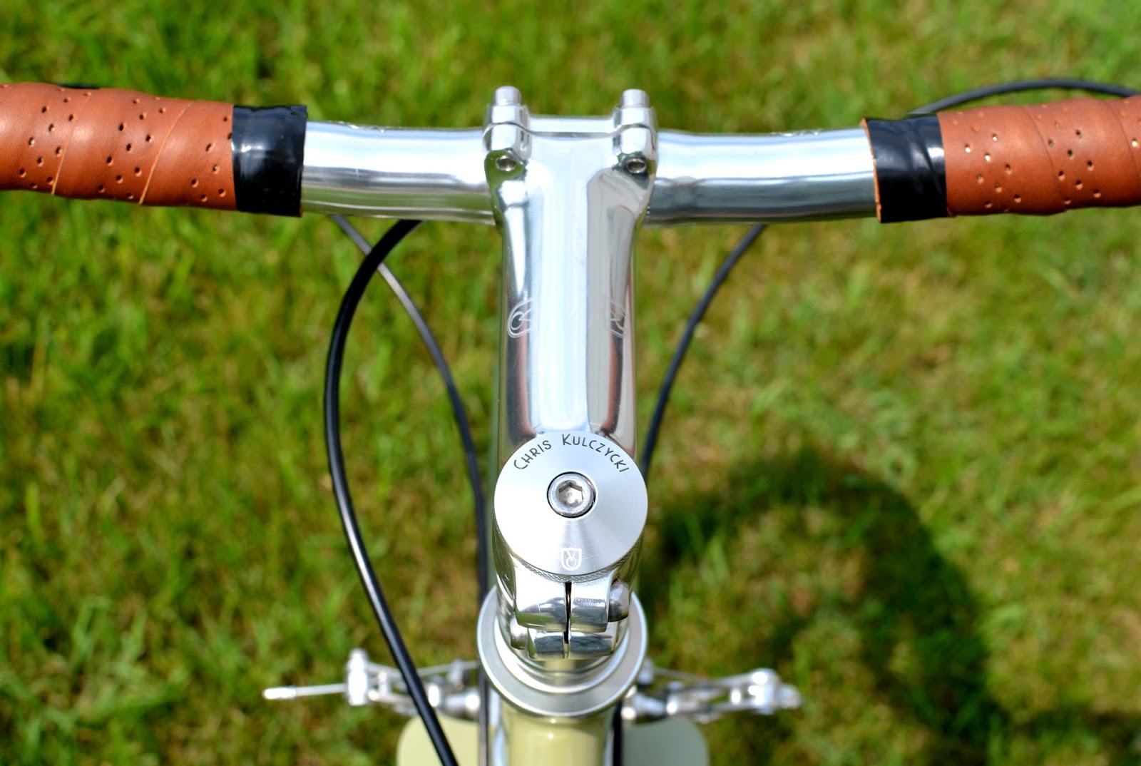 The Velo ORANGE Blog Grand Cru Stem Caps with Custom Engraving Option