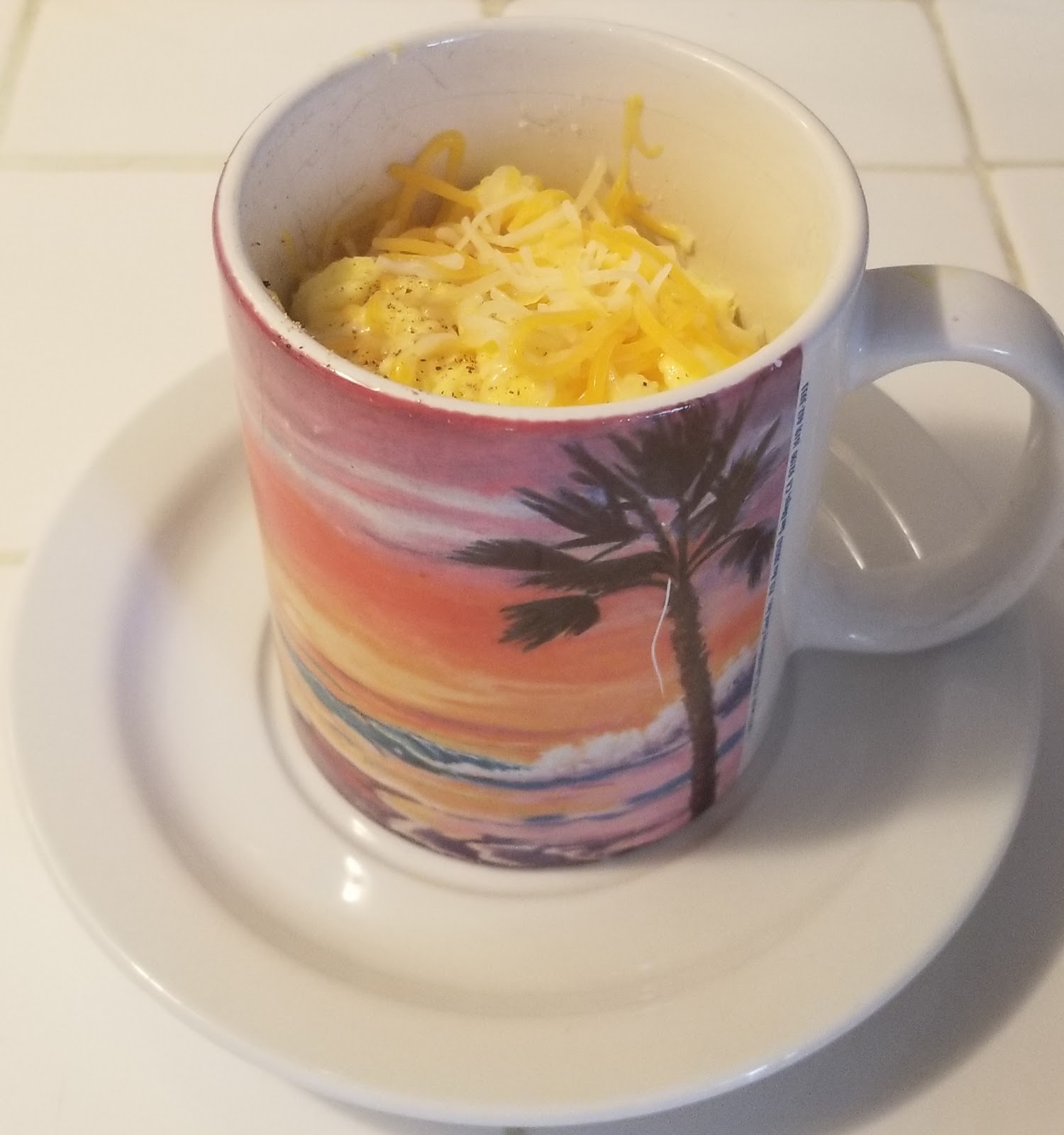Carrie's Kitchen Creations Fluffy Microwave Scrambled Eggs In A Cup