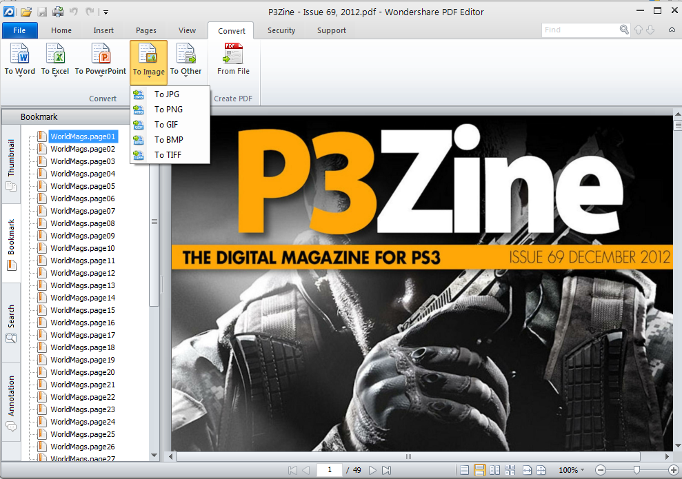 Dixplay Extract Locked PDF File via Wondershare PDF Editor