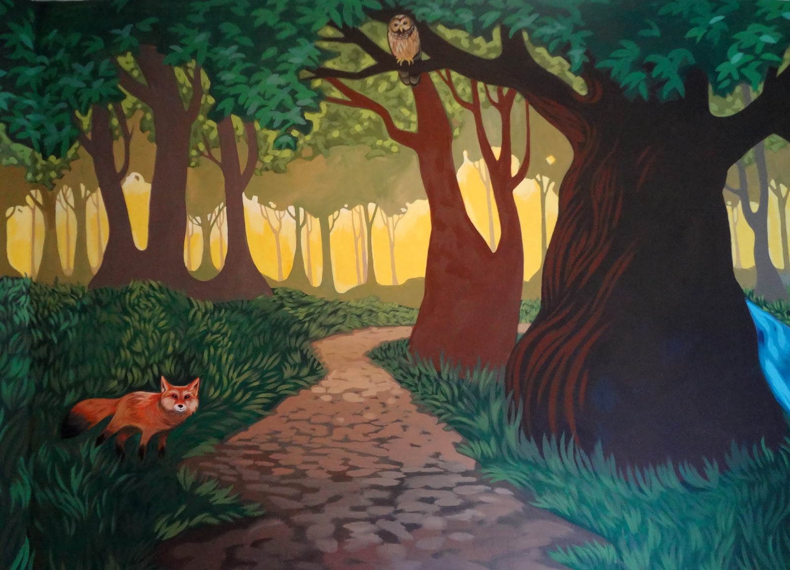 The Talking Walls Fantastical Forest Nursery Mural... D.O.N.E!