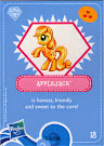 My Little Pony Wave 4 Applejack Blind Bag Card