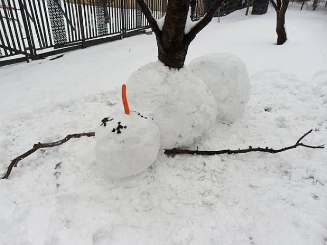 
When Even A Snowman Becomes A Piece Of Art