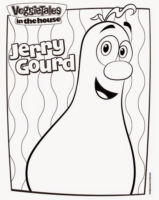 7 Free Printable VeggieTales In The House Coloring Pages + Clips From The N...