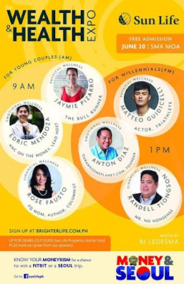 Sun Life, SunLife Philippines, Health and Wealth Expo, Matteo Guidicelli, Anton Diaz, Jaymie Pizzaro, Edric Mendoza, Randell Tiongson, Rose Fausto, RJ Ledesma