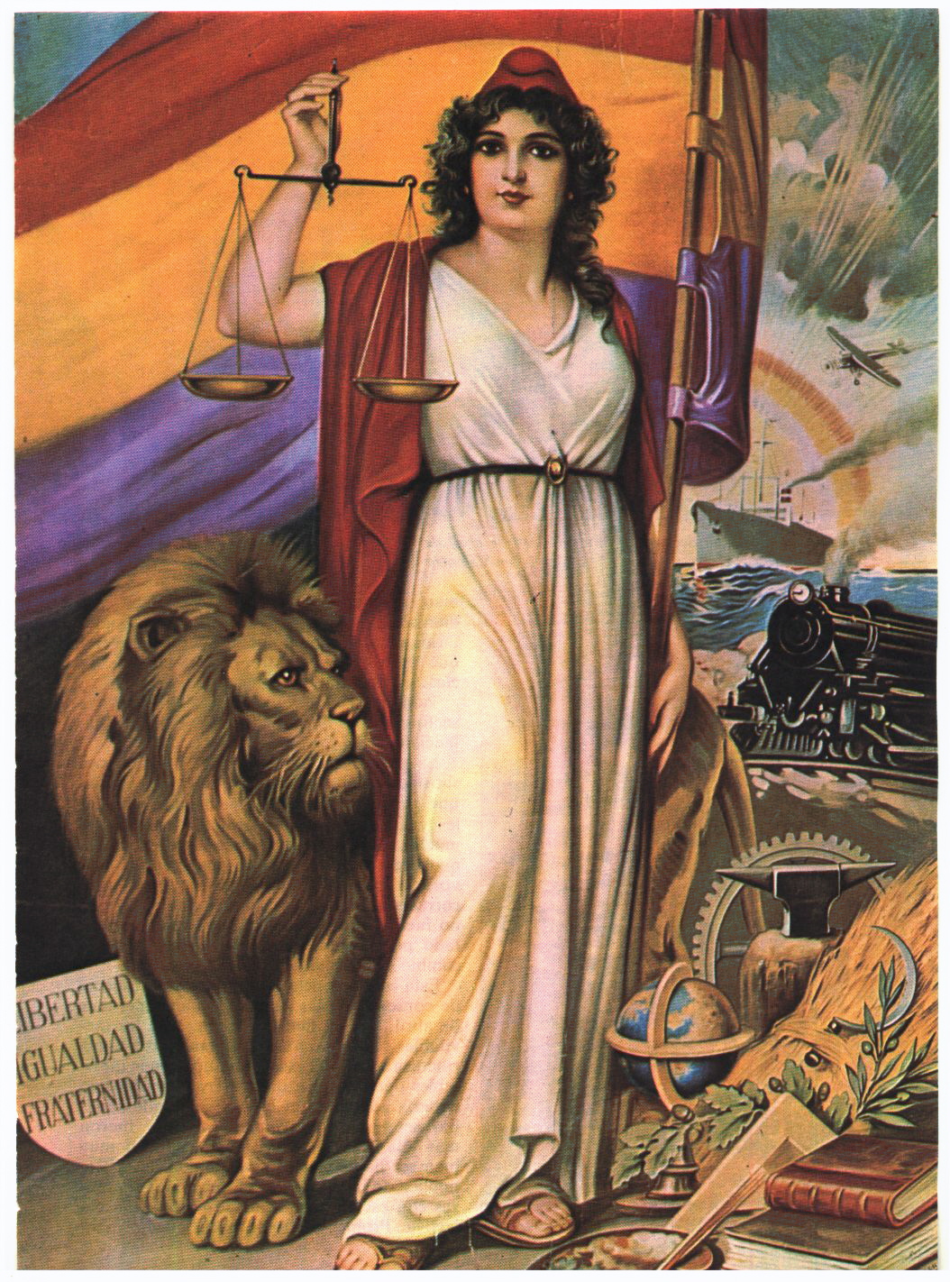 Arte E Iconografia Alegoria De La Republica Espanola