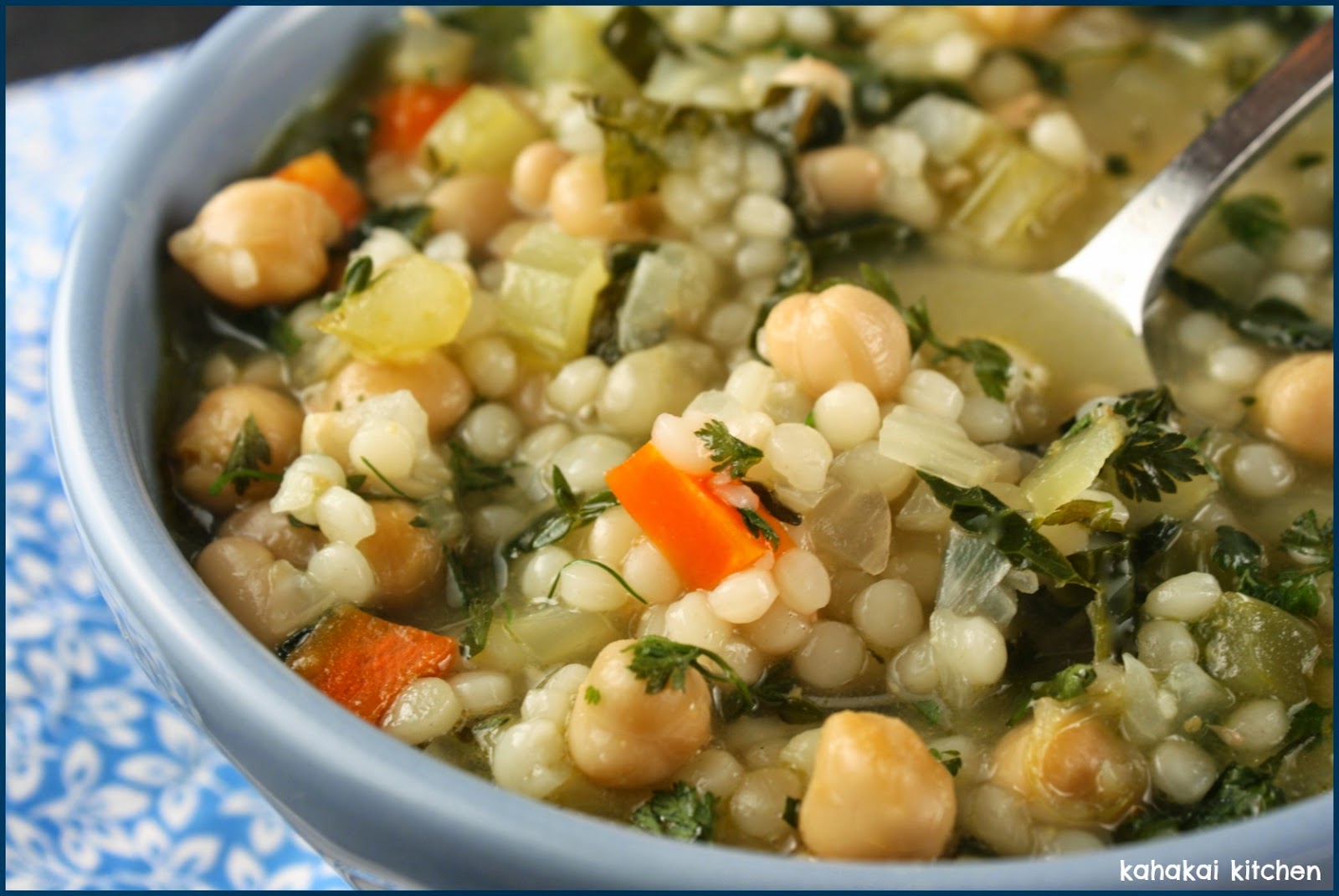 Kahakai Kitchen Lemony White Bean & Pearled Couscous Soup Quick