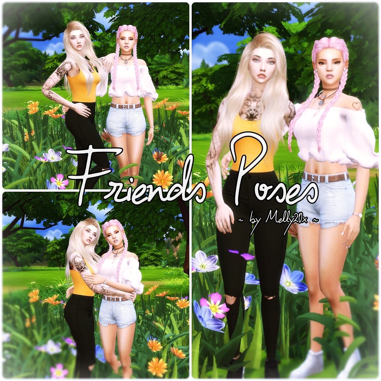Sims 4 Cc Friends Poses