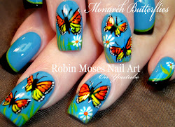 butterflies nails nail butterfly spring monarch tutorial cool fun trendy amazing
