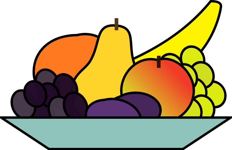 free black and white fruit clipart - photo #41