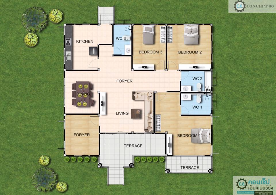 Are you looking for the best modern house plans in which to live a modern life? Whether this will be your first home, a second home or you are searching to upgrade, we have the perfect modern house floor plans for you for free.  Your search is over because this floor plan group has the right big, medium, or small modern house floor plans for you. HOME DESIGN 1                                            Single storey high rise home:  3 bedrooms  2 bathrooms  1 kitchen 1 living room HOME DESIGN 2           Single-detached house concept  2 bedrooms 1 bathroom  1 living room  1 kitchen  HOME DESIGN 3           Single-storey house concept  2 bedrooms  1 bathroom  1 kitchen HOME DESIGN 4           Single storey house concept 3 bedrooms  2 bathrooms  1 living room  1 kitchen   HOME DESIGN 5                           Single storey house:  3 bedrooms 3 bathrooms  1 kitchen  1 living room 1 royal house   SOURCE: Udon Thani House Builder
