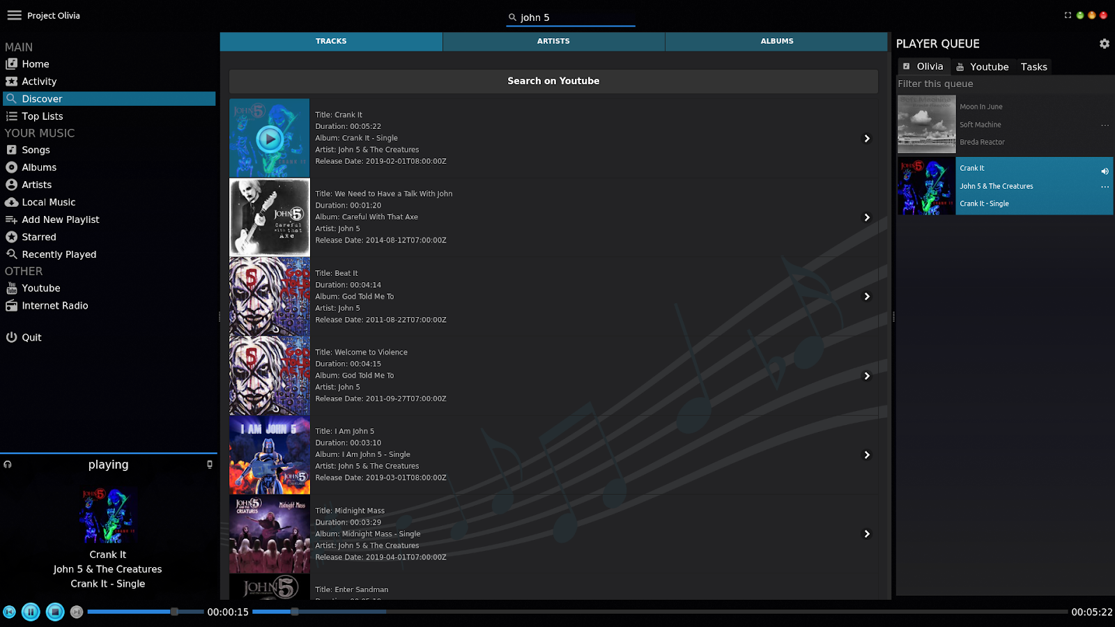 K * Digest!: Olivia Audio Player Has Arrived For Linux With A Few ...