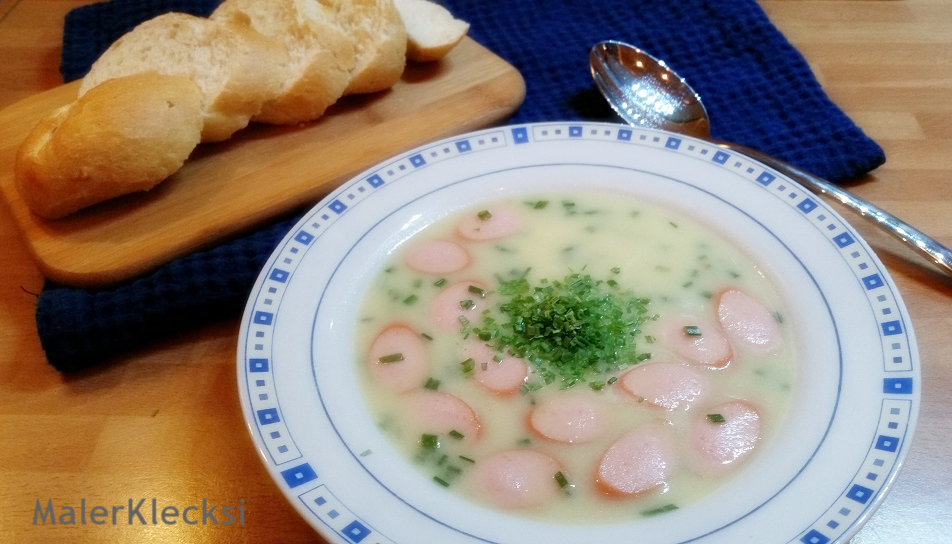 Schnelle Kartoffelcremesuppe - MalerKlecksi