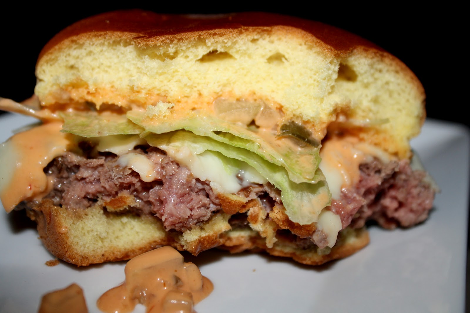 An Immovable Feast Cheeseburger with HopPickle Thousand Island