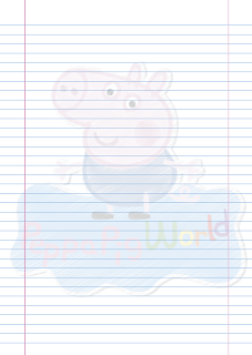 Folha Papel Pautado George Pig raiscado PDF para imprimir na folha A4 Folha Papel Pautado George Pig raiscado PDF para imprimir na folha A4