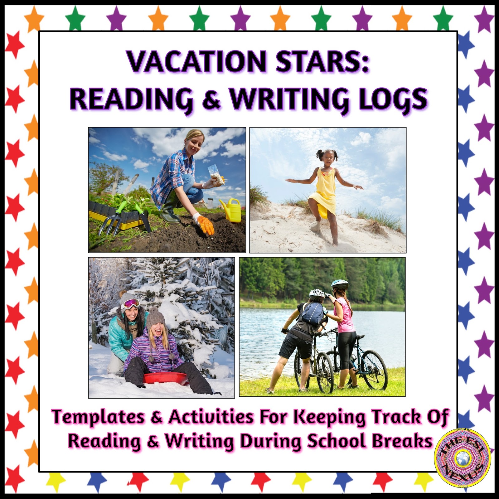 Vacation Stars resource for reading and writing tasks during school vacations | The ESL Connection