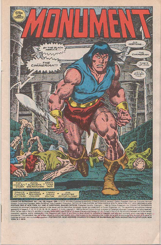 Read online Conan the Barbarian (1970) comic -  Issue #185 - 2