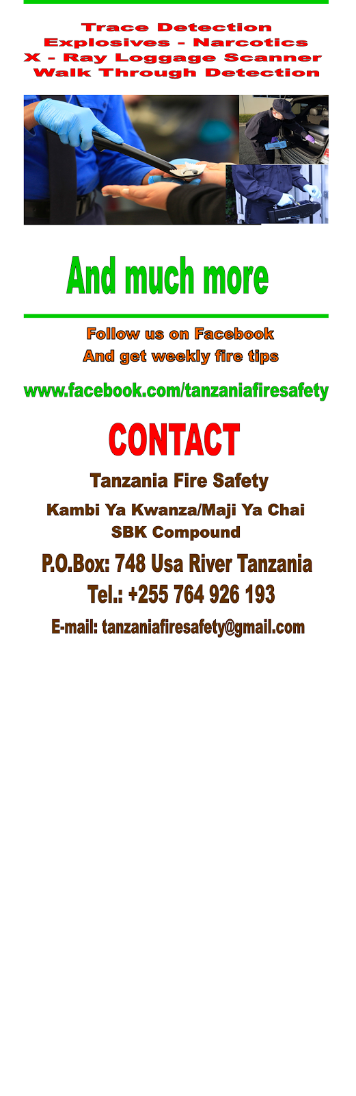 Tanzania Fire Safety Fire Safety in Tanzania