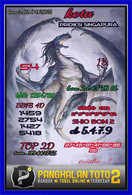Syair Sgp 1 April 2021 Prediksi Sgp Hari Ini Ubertoto