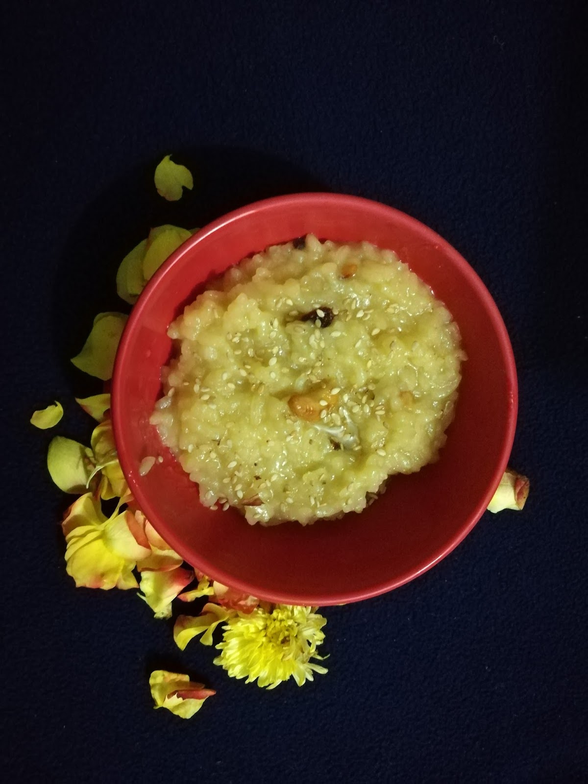 Rice Roti'n Dal Jaggery rice/Bellam annam