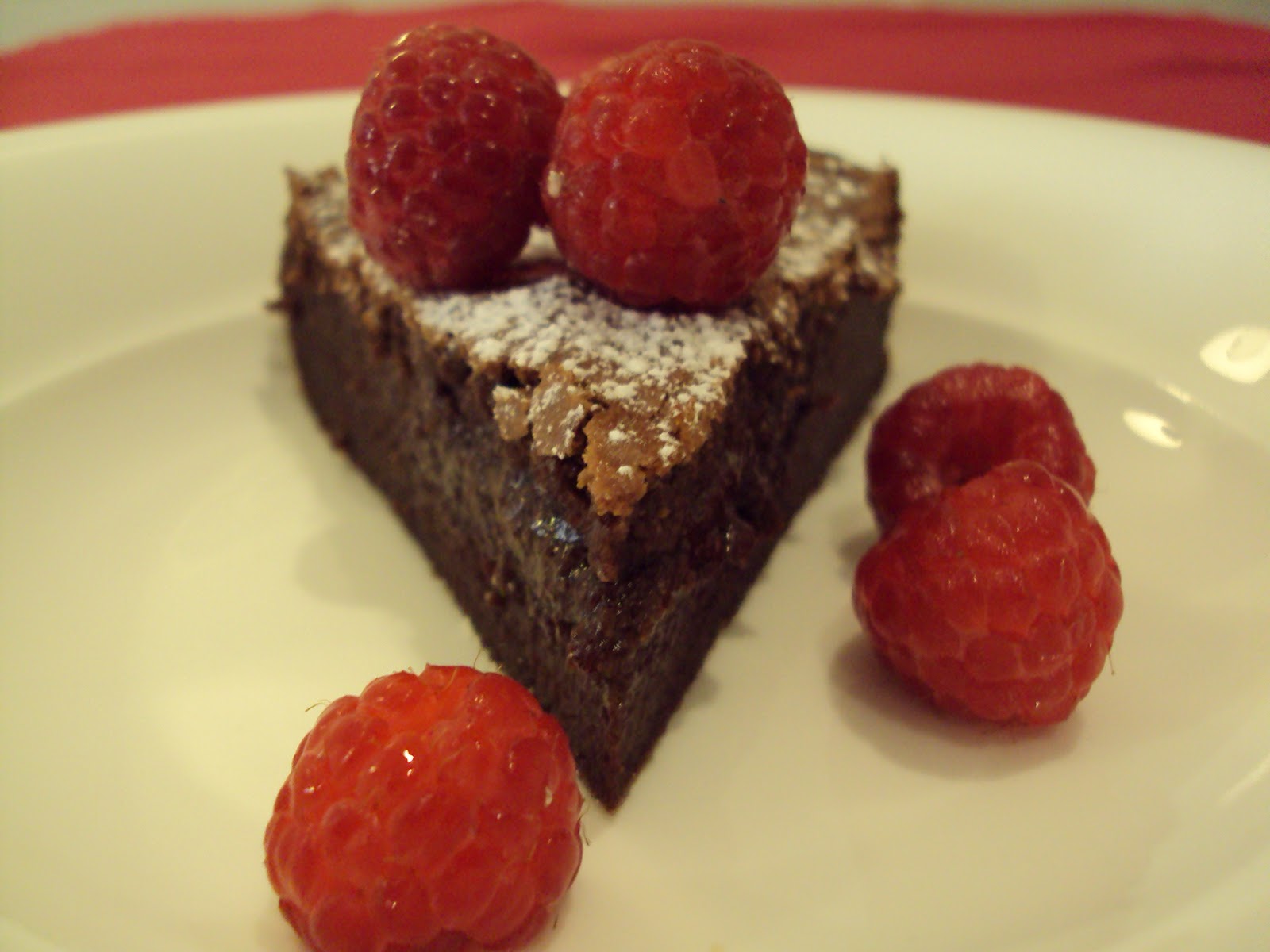 Me, My Food and I Spiced Chocolate Cake with Macerated Raspberries