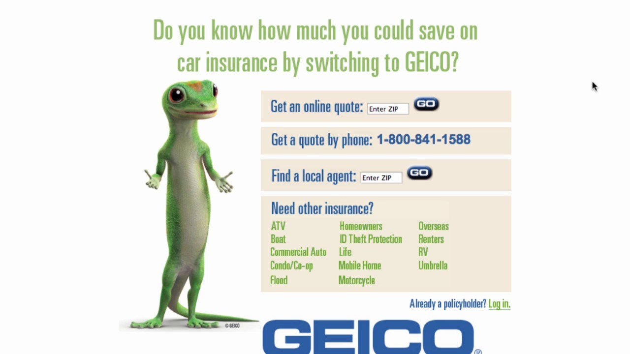 GEICO LOGIN GET A QUOTE