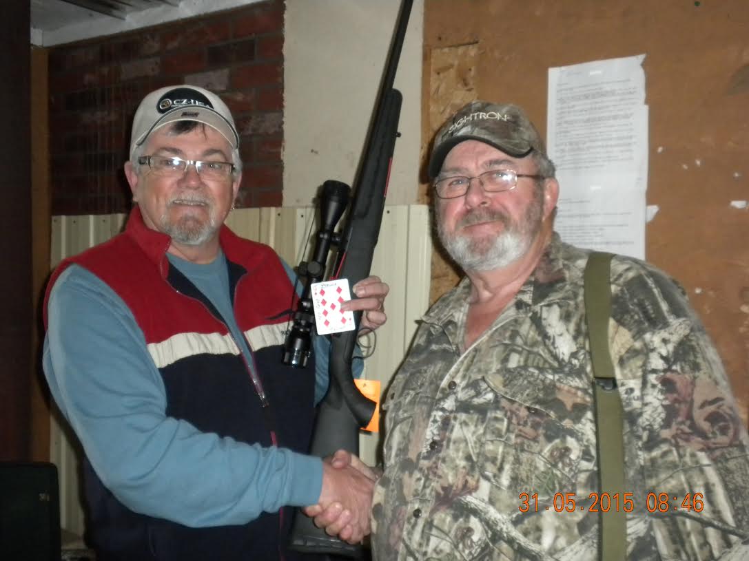 New Brunswick Benchrest Shooting June 1, 2015 MINTO GUN RAFFLE RESULTS