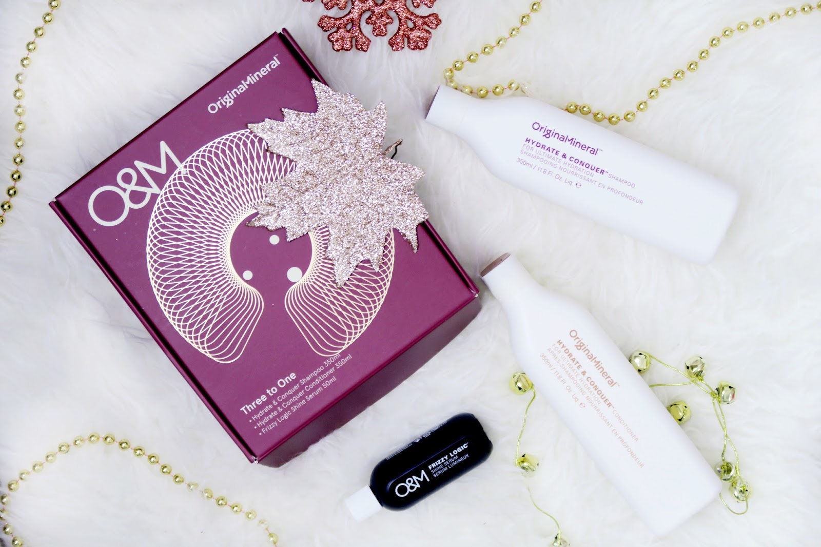 Christmas gift guide for her - o&m haircare o&m original mineral holiday 2016 pack