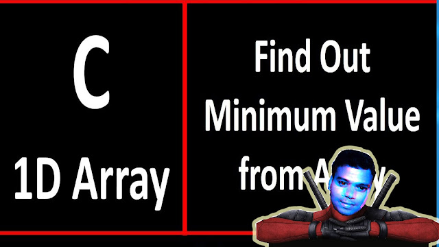 Finding The Smallest Element In An Array C program