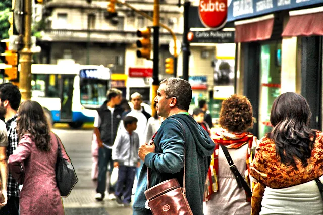 HDR.Gente en el paisaje