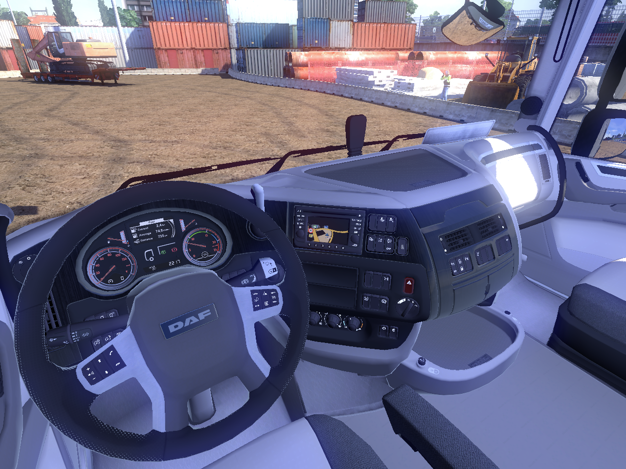 MOD Merkezi ETS 2 DAF Euro 6 Krem interior