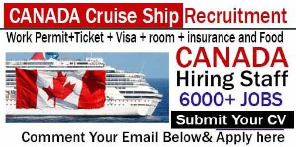 Canada Cruise Ship Recruitment Ongoing – Apply Now