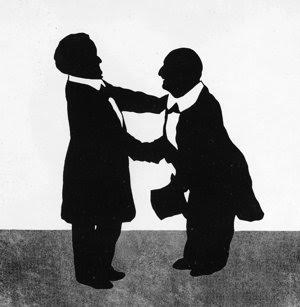 Wagner y Bruckner juntos en Bayreuth - siluetas de Otto Böhler