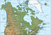 Canada Map canada relief map