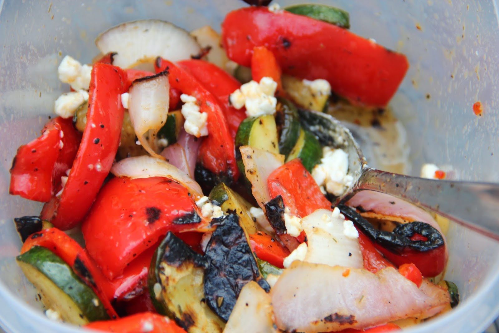 Create. Cook. Teach.: Grilled Veggie &amp; Feta Pitas