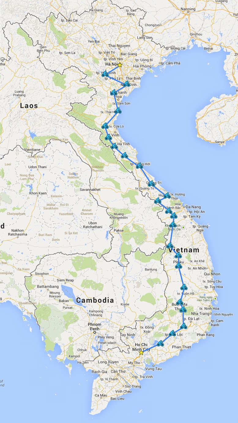 Hanoi to Ho Chi Minh City The Old Route