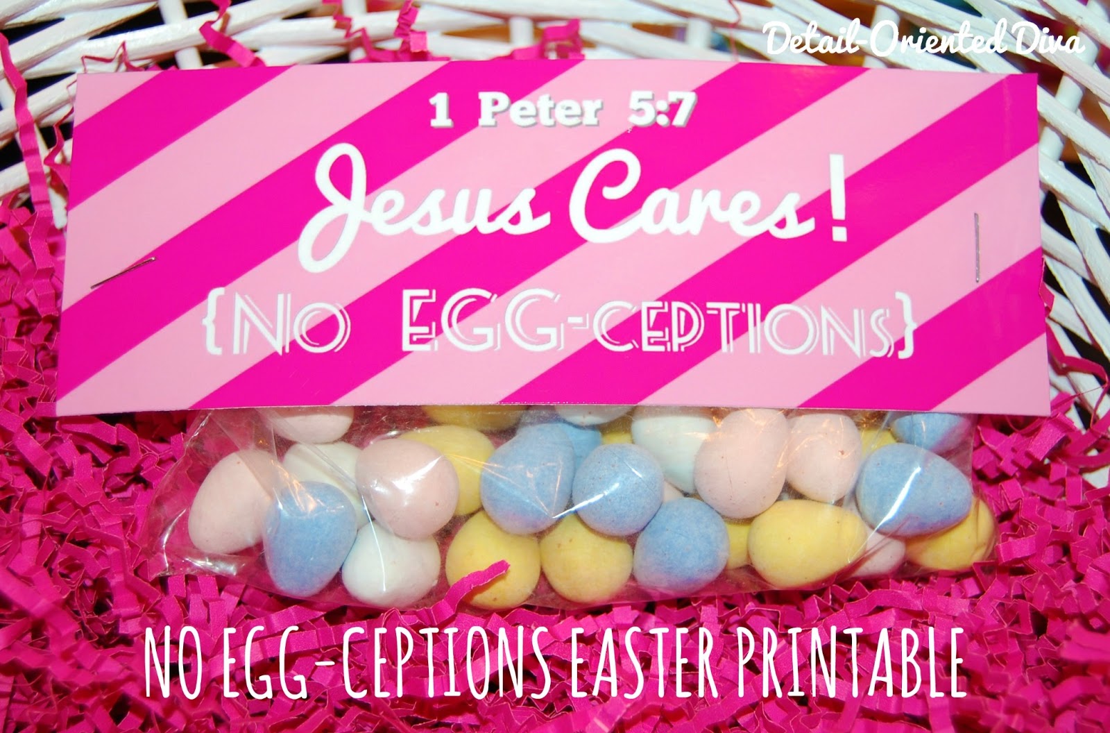 ChristCentered Easter Basket { Jesus Cares! No EGGCeptions }
