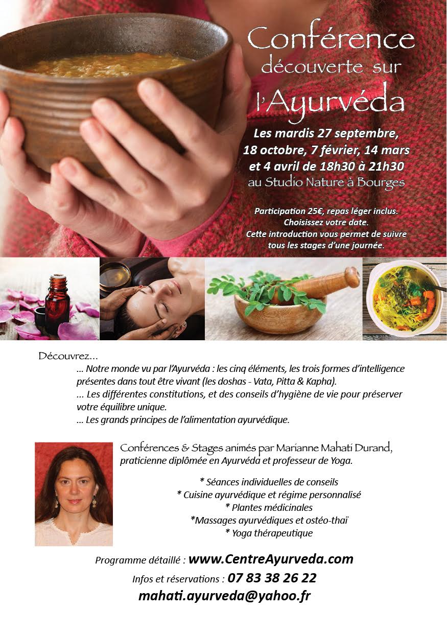 Via Yoga Stages d'une journée Yoga et Ayurvéda