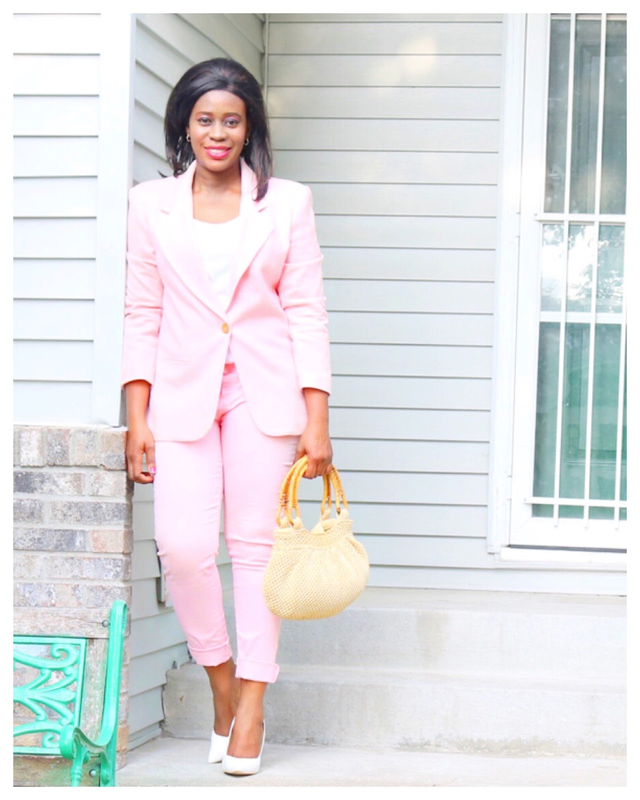 Beauty's Fashion Zone: Keeping it simple and bright: Pink pant suit ...