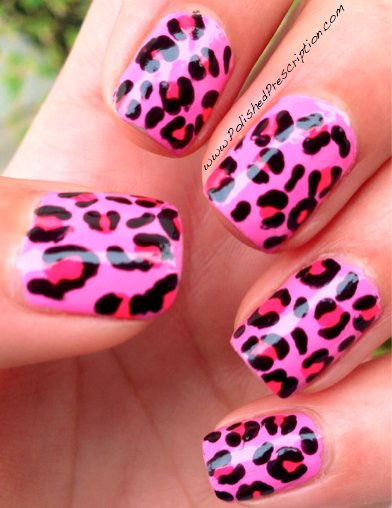 Polished Prescription: Pink Leopard Halloween Nails!