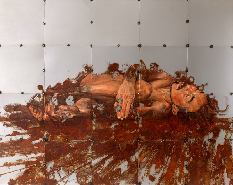 Figurative Paintings by Sabatino Cersosimo on Metal. Figurative Paintings by Sabatino Cersosimo on Metal.